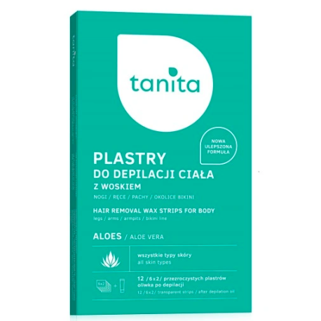 TANITA PLASTRY DO DEPILACJI CIAŁA Z WOSKIEM ALOES