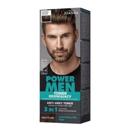 JOANNA POWER MEN TONER 80G 04 NATURAL BROWN AAA