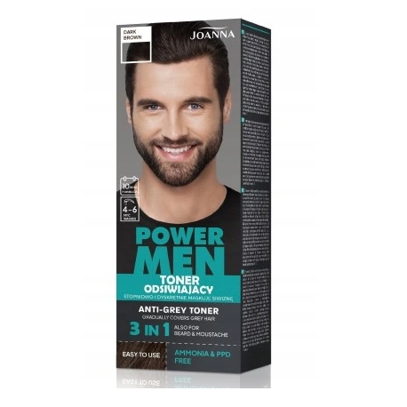 JOANNA POWER MEN TONER 80G 02 DARK BROWN AAA