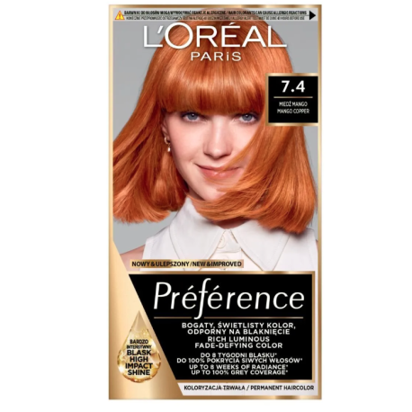 LOREAL FERIA PREFERENCE FARBA DO WŁOSÓW 74 MANGO