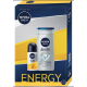 NIVEA ZESTAW PREZENTOWY MĘSKI SILVER ENERGY - ŻEL POD PRYSZNIC 250ML + DEO ROLL-ON