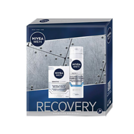 NIVEA ZESTAW PREZENTOWY MĘSKI SENSITIV RECOVERY BALSAM PO GOLENIU 100ML + PIANKA DO GOLENIA 200ML