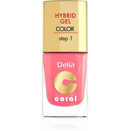 DELIA CORAL HYBRID LAKIER DO PAZNOKCI 11ML 16