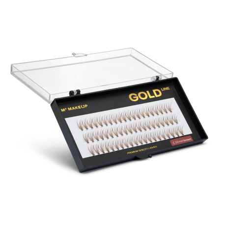 LUXURY KĘPKI RZĘS GOLD BROWN 11MM