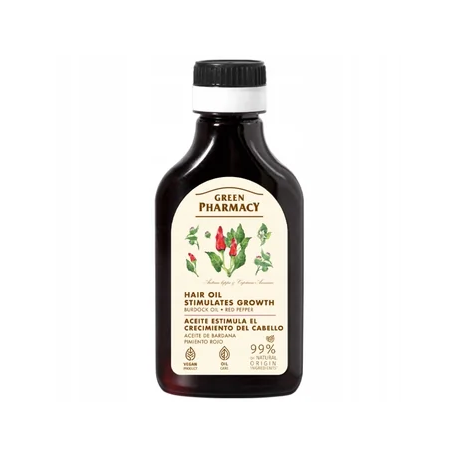 GREEN PHARMACY OLEJEK/GŁOWY 100ML ŁOPIANOWY - STYMULUJĄCY WZROST