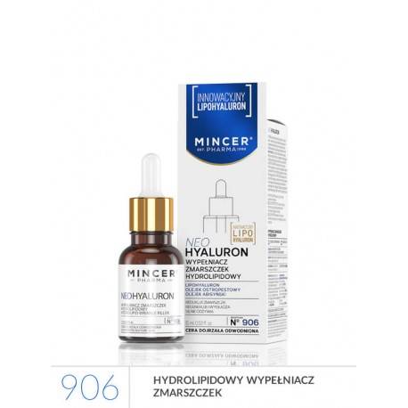 MINCER PHARMA NEOHYALURON WYPEŁNIACZ ZMARSZCZEK HYDROLIPIDOWY 15ML NO 906