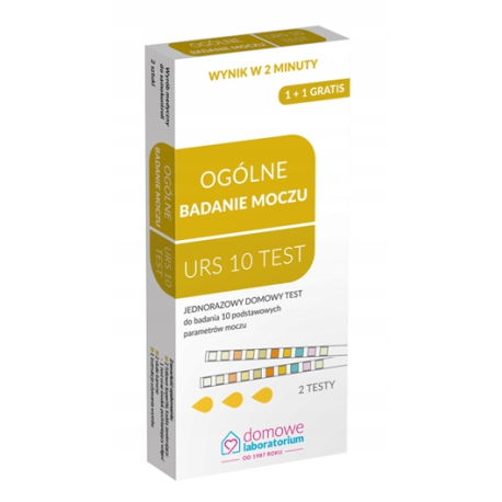 DOMOWE LABORATORIUM TEST OGÓLNE BADANIE MOCZU