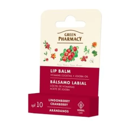 GREEN PHARMACY POMADKA DO UST ŻURAWINA 3,6G