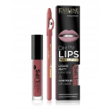 EVELINE OH! MY LIPS MATOWA POMADKA 4ML I KONTURÓWKA DO UST 15 DEEP CORAL
