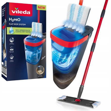 VILEDA H2PRO WIADRO+MOP PŁASKI