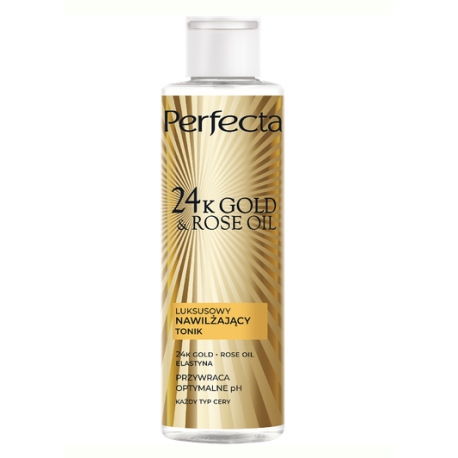 PERFECTA 24K GOLD ROSE OIL TON/TW 200ML NAWILŻAJĄCY