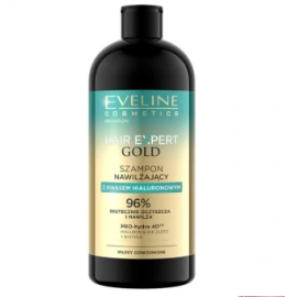 EVELINE HAIR EXPERT GOLD SZAMPON DO WŁOSÓW 400ML NAWILŻAJĄCY Z KWASEM HIALURONOWYM