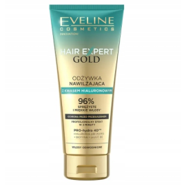 EVELINE HAIR EXPERT GOLD ODŻYWKA DO WŁOSÓW 200ML NAWILŻAJĄCA Z KWASEM HIALURONOWYM