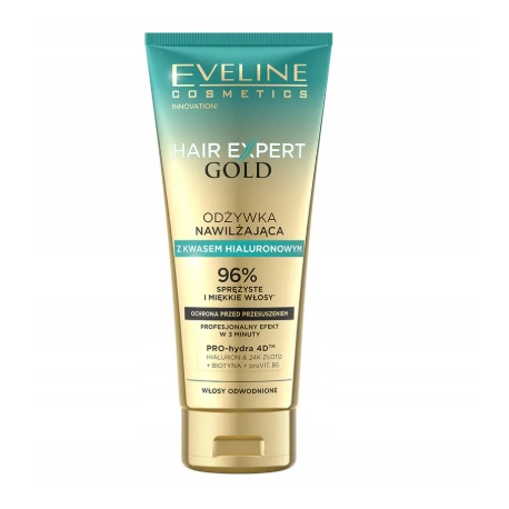 EVELINE HAIR EXPERT GOLD ODŻ/WŁ 200ML NAWILŻAJĄCA Z KWASEM HIALURONOWYM
