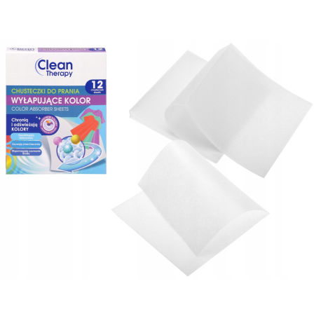 CLEAN THERAPY CHUSTECZKI WYŁAPUJĄCE KOL. 12SZT