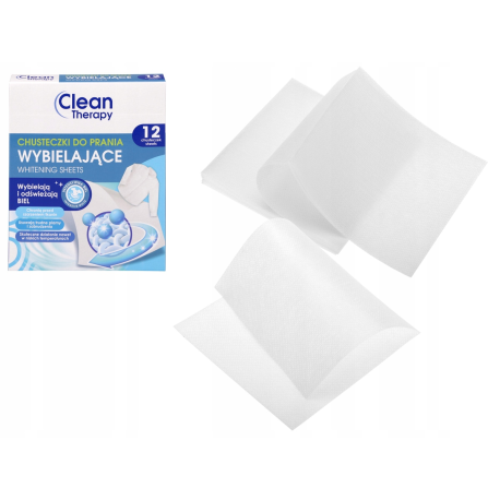 CLEAN THERAPY CHUSTECZKI WYBIEL. DO PRANIA 12SZT