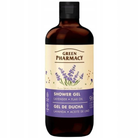 GREEN PHARMACY ŻEL POD PRYSZNIC 500ML LAWENDA I OLEJEK LNIANY