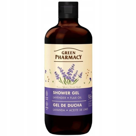 GREEN PHARMACY ŻEL/PR 500ML LAWENDA I OLEJEK LNIANY