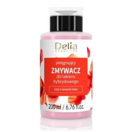 DELIA ZMYWACZ DO PAZNOKCI HYBRYDOWYCH 200ML PIELĘGNUJĄCY