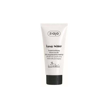 ZIAJA KOZIE MLEKO KRZEMIONKOWY MICRO-SCRUB DO OCZYSZCZANIA TWARZY 75ML 