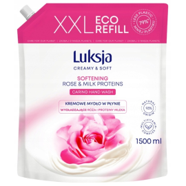 LUKSJA MYDŁO W PŁYNIE ZAPAS 1500ML RÓŻA