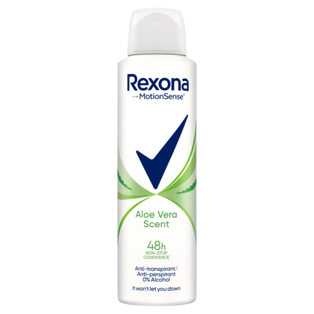 REXONA DEO SPR 150ML W ALOE VERA