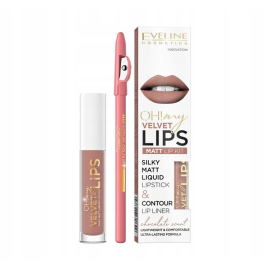 EVELINE POMADKA W PŁYNIE OH MY LIPS 4ML +KREDKA DO UST 11