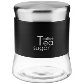 GALICJA POJEMNIK SZKLANY GRENO 750ML 24731 CZARNY AAA