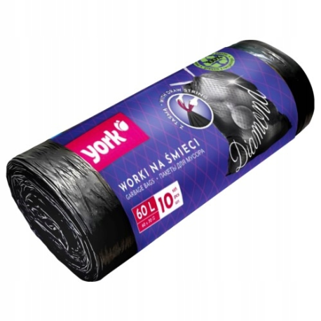 YORK WORKI NA ŚMIECI 10SZT 60L DIAMON