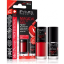 EVELINE MAGICAL GEL ZESTAW LAKIER DO PAZNOKCI RED 5ML I TOP COAT LAKIER 5ML
