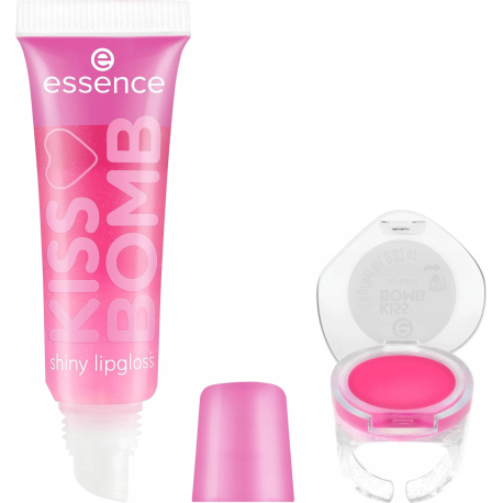 ESSENCE KISS BOMB LIPGLOSS BŁYSZ/UST LIPBALM 01