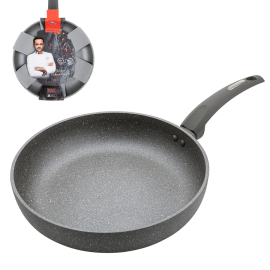 FLORINA PATELNIA ALUMINIOWA GŁĘBOKA LAVA STONE 28CM SZARA MG