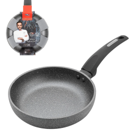 FLORINA PATELNIA ALUMINIOWA GŁĘBOKA LAVA STONE 20CM SZARA