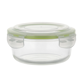 FLORINA FRIGO POJEMNIK DO ŻYWNOŚCI SZKLANY OKRĄGŁY 620ML