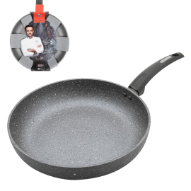 FLORINA PATELNIA ALUMINIOWA GŁĘBOKA LAVA STONE 30CM SZARA MG