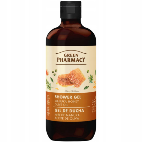 GREEN PHARMACY ŻEL/PR 500ML OLIWKA I MIÓD MANUKA