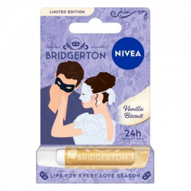 NIVEA BRIDGERTON EDITION POMADKA OCHRONNA DO UST 4,8G VANILLA BISCUIT
