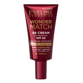 EVELINE WONDER MATCH KREM BB DO TWARZY 30ML SPF50 02 VANILLA