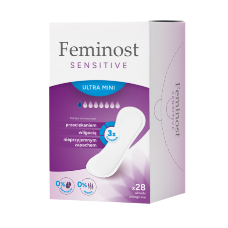 FEMINOST SENSITIVE ULTRA MINI WKŁADKI 28SZT UROLOGICZNE