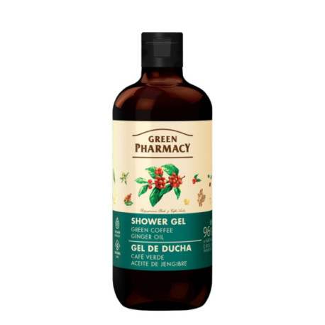 GREEN PHARMACY ŻEL/PR 500ML ZIELONA KAWA I OLEJEK IMBIROWY