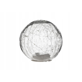 GALICJA JUNO SZKLANA KULA SOLARNA 15CM