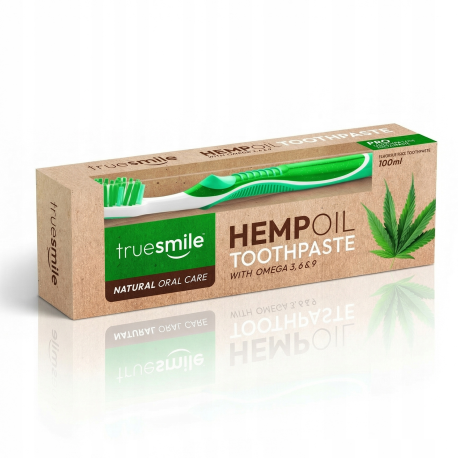 TRUESMILE PAST/ZĘB 100ML HEMPOIL + SZCZOTECZKA