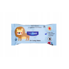 RAVI DEEP FRESH CHUSTECZKI LOVELY BABIES CHUSTECZKI NAWILŻANE 15SZTUK LEW