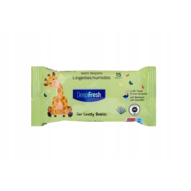 RAVI DEEP FRESH CHUSTECZKI LOVELY BABIES CHUSTECZKI NAWILŻANE 15SZTUK ŻYRAFA