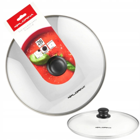 FLORINA POKRYWA SZKŁO ŻAROODPORNE 28CM
