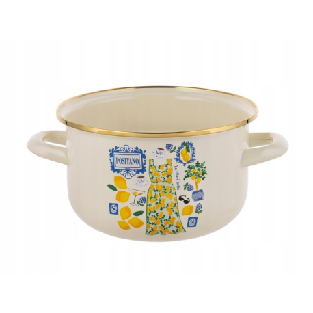 FLORINA GARNKI EMALIOWANE POSITANO 20CM 4L