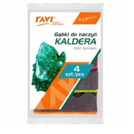 RAVI GĄBKI DO MYCIA NACZYŃ KALDERA 4SZTUKI