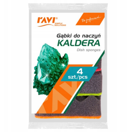 RAVI GĄBKI DO NACZYŃ KALDERA 4 SZT. 10507 $