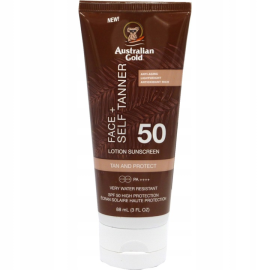 AUSTRALIAN GOLD FACE + SELF TANNER KR/TW 88ML SPF50