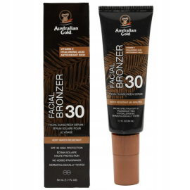 AUSTRALIAN GOLD FACIAL BRONZER SER/TW 50ML SPF30